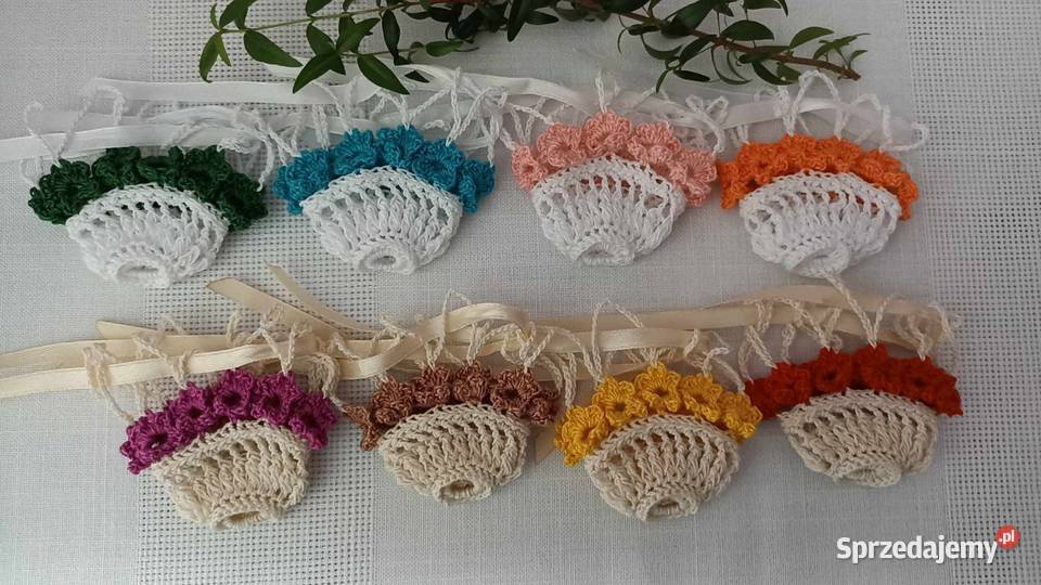 Koszulki na jajka kolorowe koszyczki