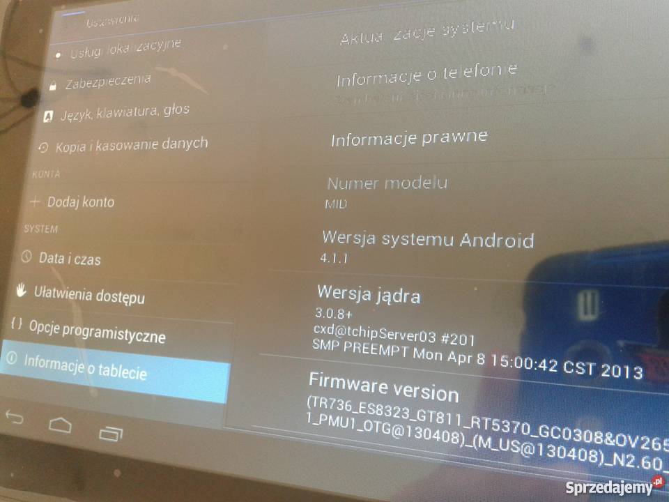 Tablet VORDON 7 Daisy ANDROID 40 1 GB RAM DualCo mazowieckie