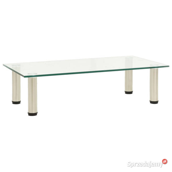 Stojak pod TV przezroczysty 60x35x17 szkło Warszawa sprzedam
