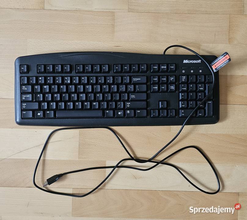 Klawiatura przewodowa QWERTY Microsoft Wired małopolskie Kraków sprzedam