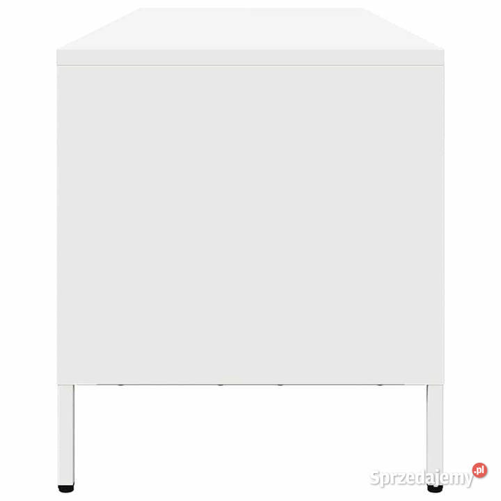 Szafka RTV biała 202x39x435 stal walcowana na RTV
