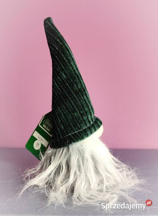 Skrzat świąteczny Krasnal Gnom Mikołaj ozdoba na Jasień