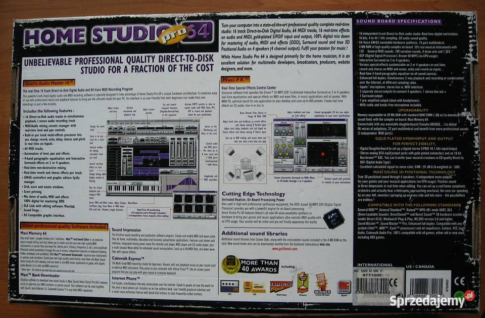 Guillemot Maxi Sound 64 Home Studio Pro karta