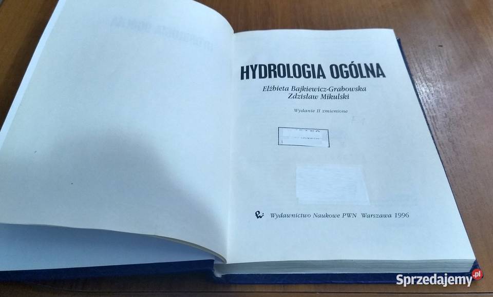 Hydrologia ogólna podręcznik Elżbieta Podręczniki Gdańsk sprzedam