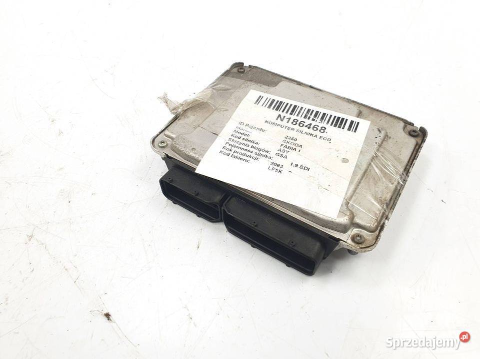 KOMPUTER SILNIKA ECU SKODA FABIA I 038906012HR osobowe Pozostałe Lipno sprzedam