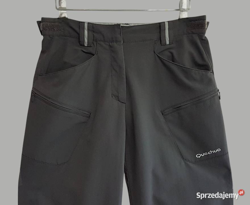 Damskie sportowe spodnie trekkingowe szare