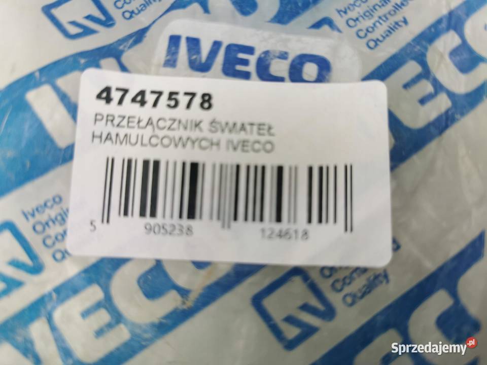 PRZEŁĄCZNIK ŚWIATEŁ HAMULCOWYCH IVECO LKW Panele sterowania, przełączniki lubelskie sprzedam