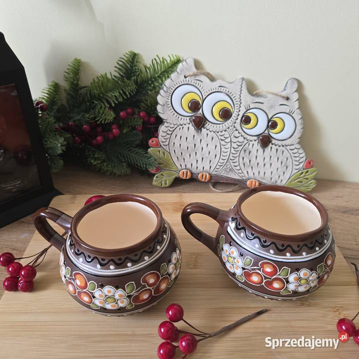 Ekskluzywne Ręcznie Malowane Kubki Ceramiczne 2 Bydgoszcz sprzedam