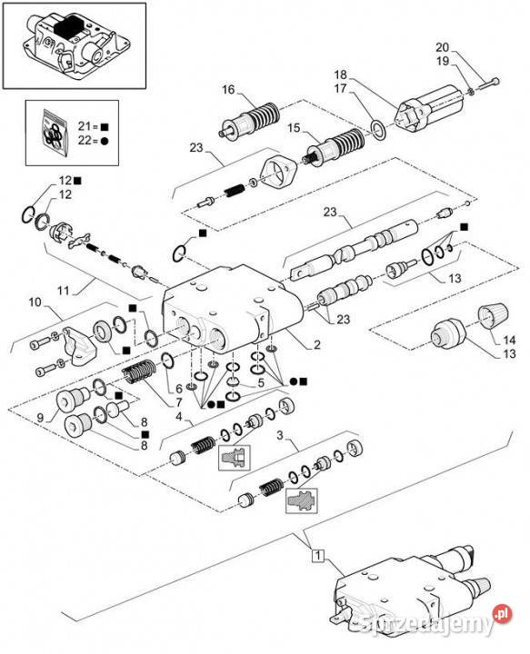 Holland T6010 T6090 T6070 Zestaw 47723996 Jastrzębniki