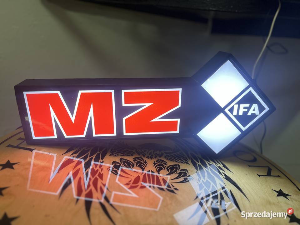 Logo MZ ETZ podświetlenie led wymiary 50 x 23 x podkarpackie Nowa Dęba