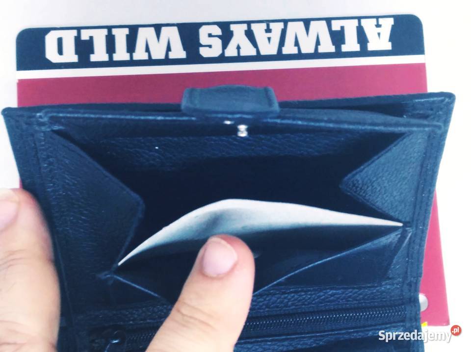 Portfel Męski Nowy Skóra Czarny Warszawa