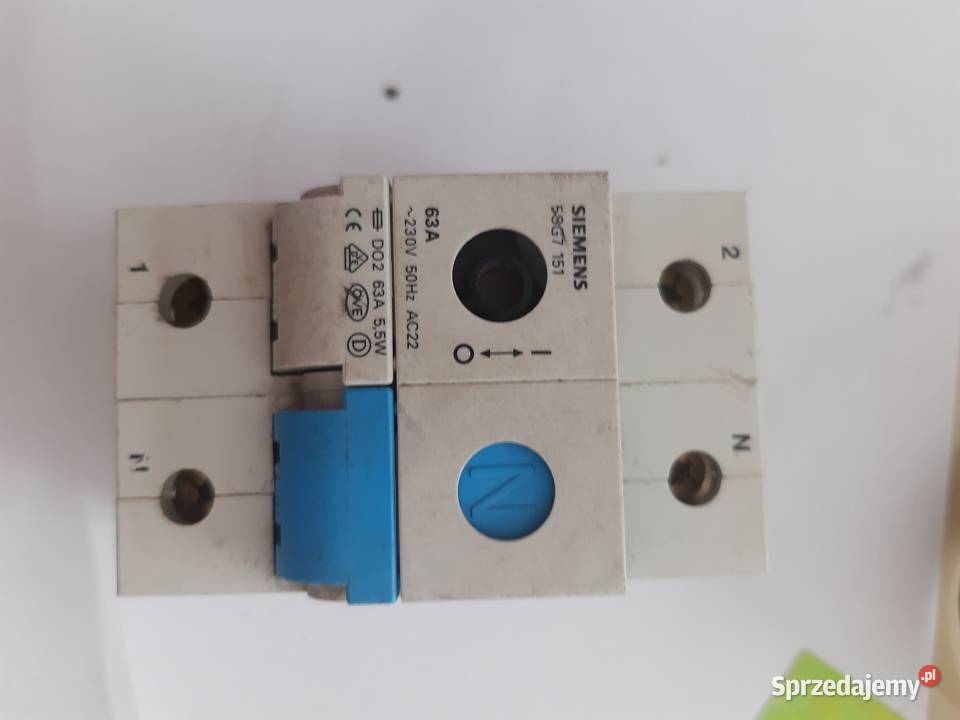 Rozłącznik bezpiecznikowy Siemens 58G7 151 63 A Lelów