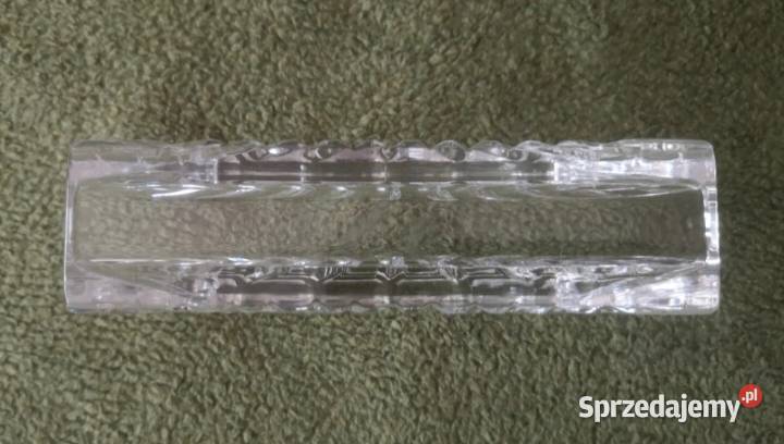 Masywny serwetnik kryształowy American Cut