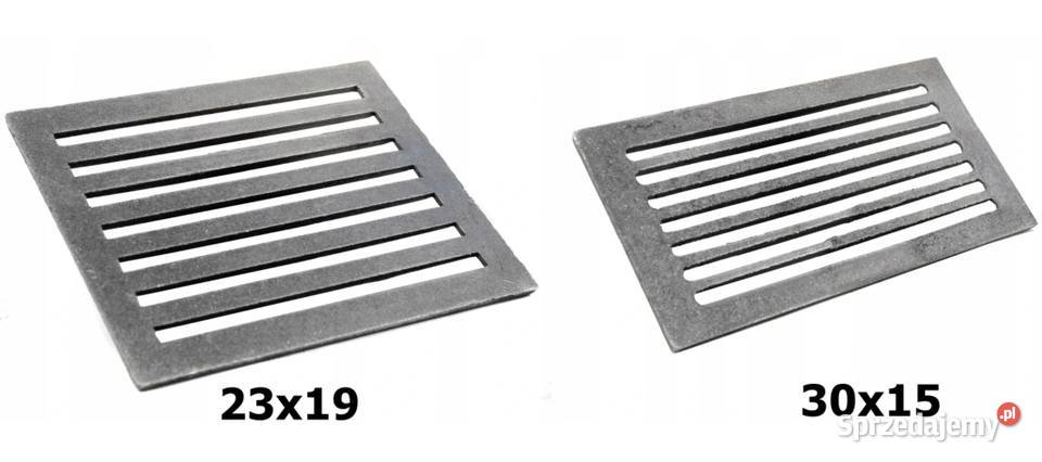Ruszt żeliwny do kominka kominkowy solidny 29x29 Skawina