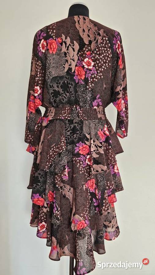 Sukienka Claudia Fashion rozmiar 14 L Inny materiał