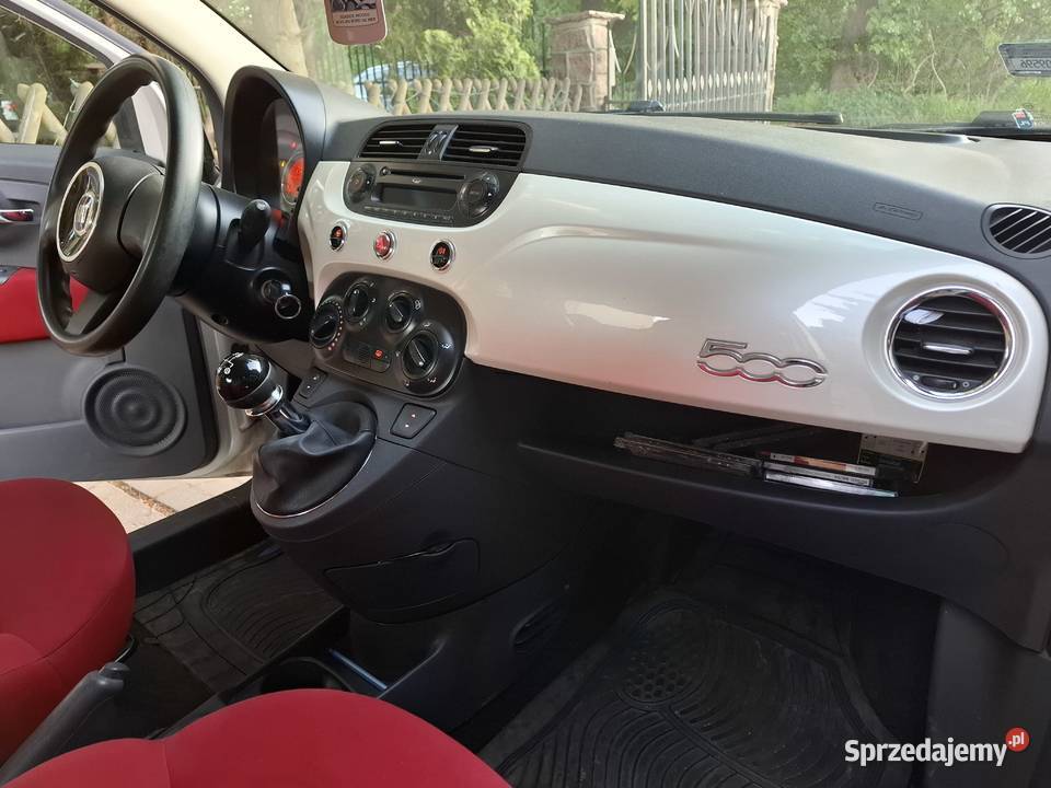 Fiat 500 Benzyna 12 Zadbany Biala Perla 70KM Warszawa