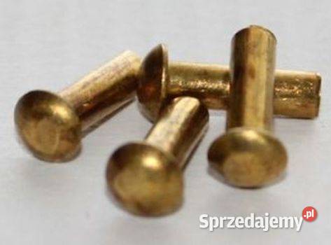 Nity mosiężne kuliste M 3 x 10 nit mosiądz Białogard sprzedam