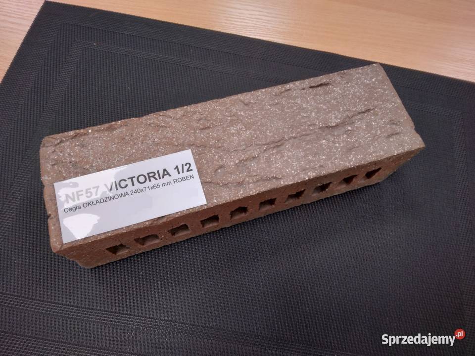 Cegła połówkowa NF57 Victoria cieniowana firmy wielkopolskie Baranowo sprzedam