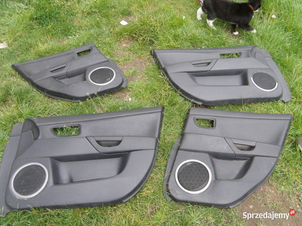Boczki drzwi skórzane skóra Mazda 3 I 0309 BK