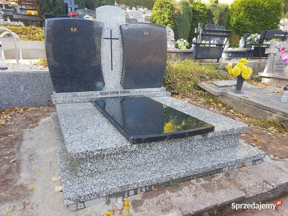 Nagrobek podwójny strzegomski impala 1325 Świdnica