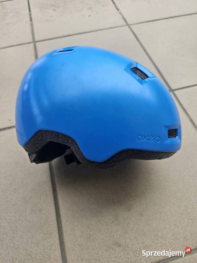 Niebieski kask Oxelo Decathlon r 5254 sprzedam