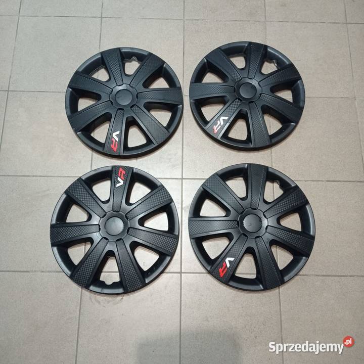 KOŁPAKI VR Carbon Black 14 ALU x 4 Górecki zachodniopomorskie Kamień Pomorski