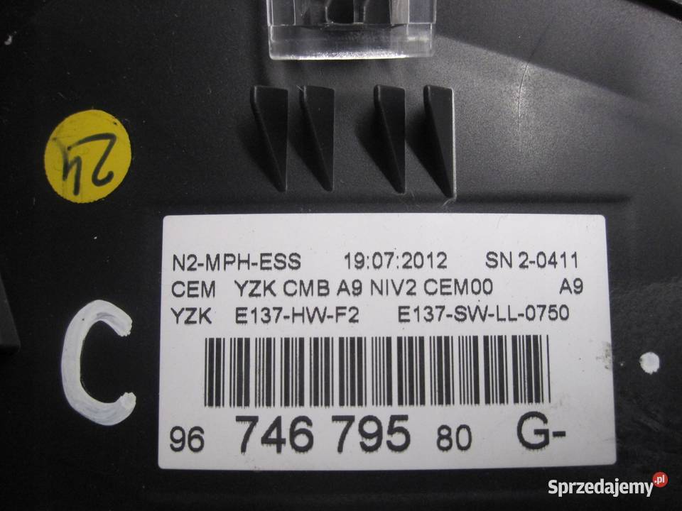 PEUGEOT 208 I 12r licznik zegary 9674679580