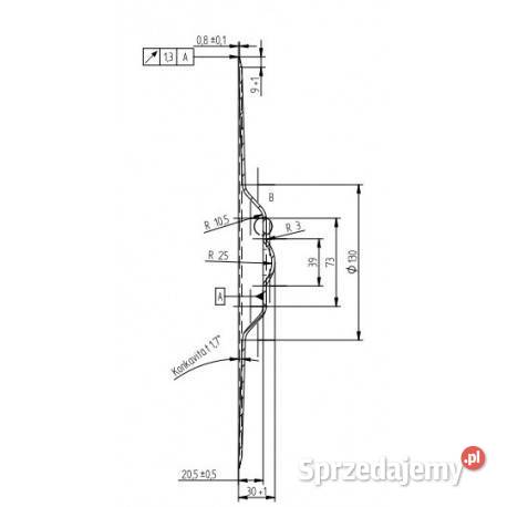 Talerz do siewnika wymiar 343 mm 6 otworowy Do maszyn uprawowych sprzedam