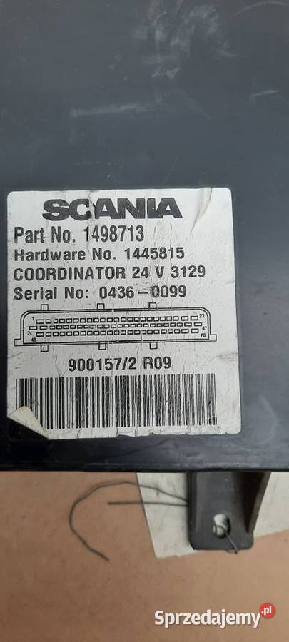 Kaseta Sterownik ECU SCANIA 1498713 1429020 Układ elektryczny Staszów
