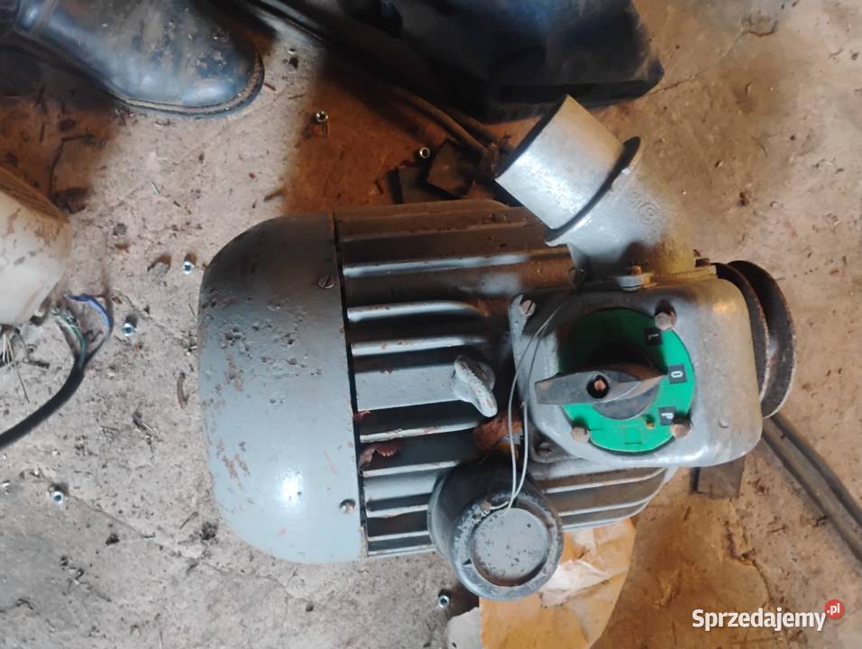 Silnik elektryczny 5 kw z kołem pasowym Pilica