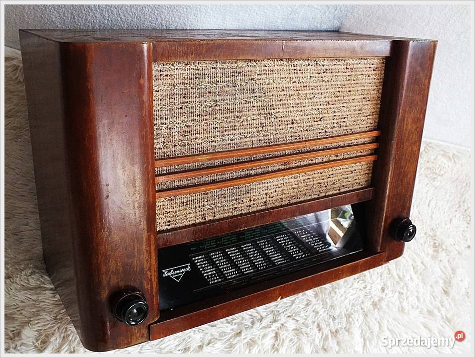 Stare radio lampowe OLYMPIA Sachenwerk 502W z lat 50-tych
