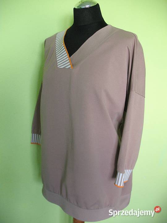 Bluzka Bluza z dzianiny 42 XL biust 122 Megi Bluzki i koszule Siedlce