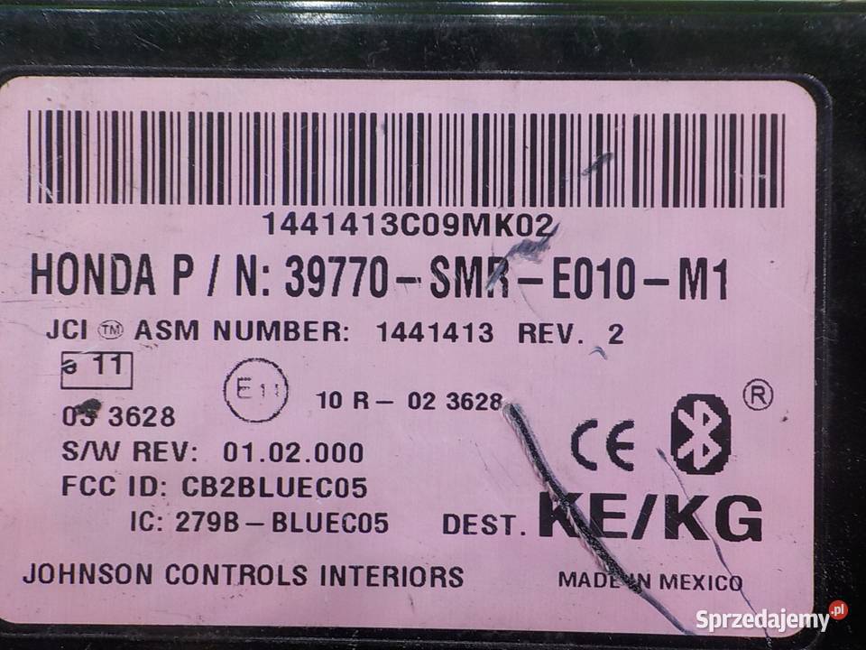 CIVIC VIII UFO 18 IVTEC 07r HB 5D modul Wyposażenie elektryczne mazowieckie Suków