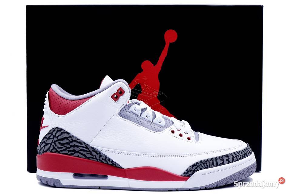 Nike AIR JORDAN 3 Fire Red DN3707160 skóra Moda i Styl