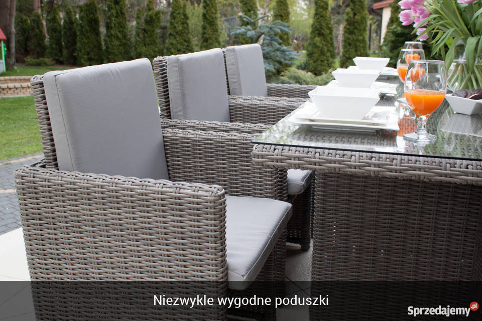 Zestaw obiadowy ogrodowy technorattan FESTA mazowieckie Łaskarzew