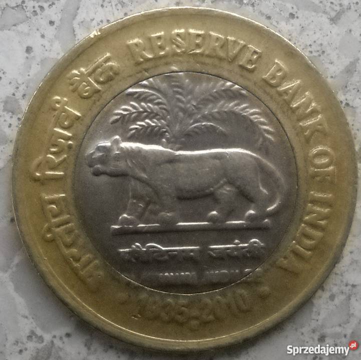 INDIE10 RUPEE2010 r 75 ROCZNICA BANKU sprzedam