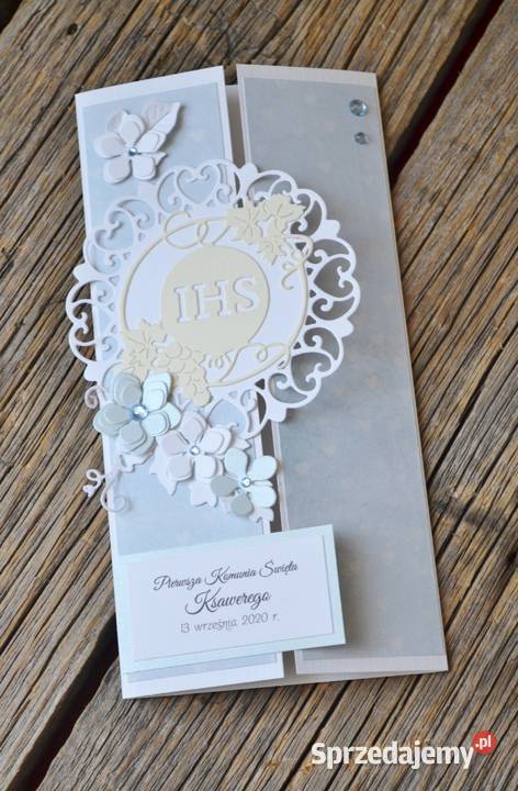Kartka na Komunię ręcznie robiona różne wzory Słupsk sprzedam