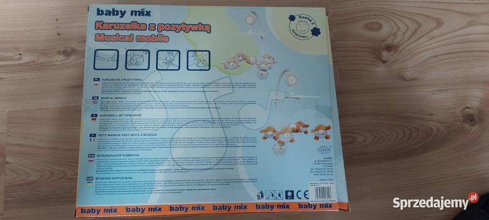 Karuzela z pozytywką na łóżeczko Łęczna