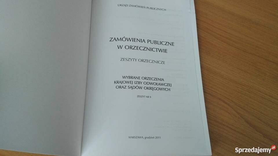 Zamówienia Publiczne w Orzecznictwie zeszyty Społeczno-polityczne pomorskie