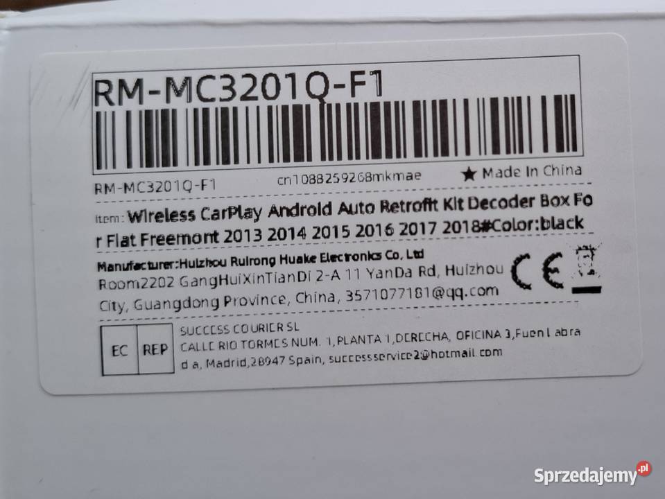 Bezprzewodowy CarPlay Android Auto Fiat Freemont Pozostałe Zagórów