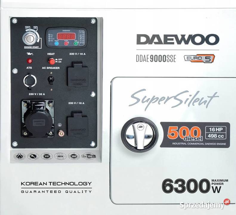DAEWOO DDAE 9000SSE DIESEL AGREGAT GENERATOR wielkopolskie Opalenica