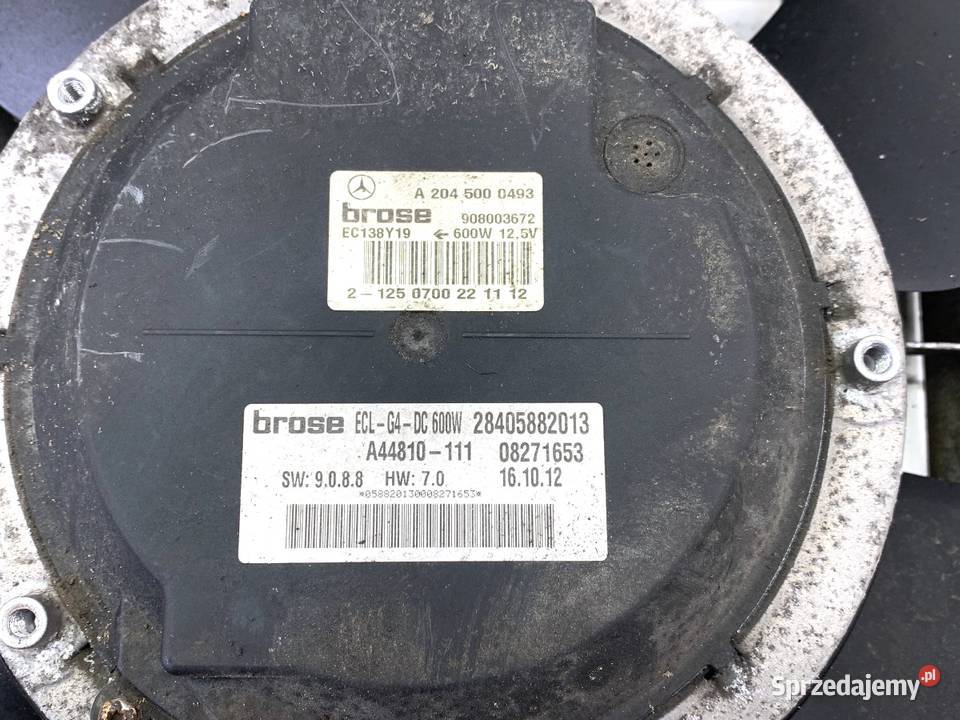 WENTYLATOR CHŁODNICY MERCEDES W176 16 122