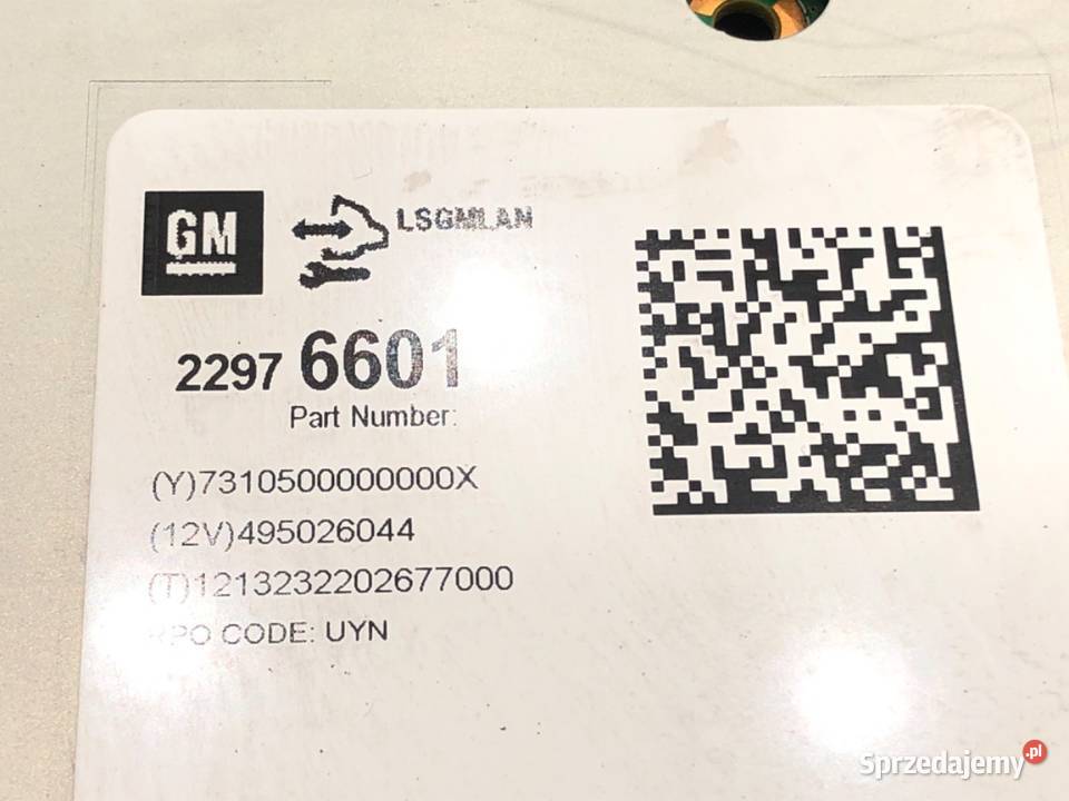 RADIO OPEL ASTRA J 22976601 0915 ODTWARZACZ