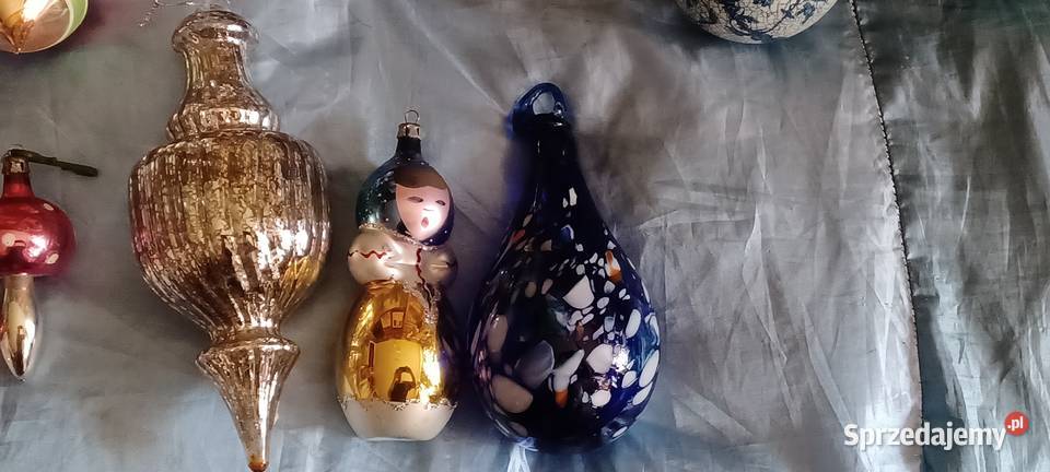 bombki choinkowe szklane i plastyczne zlocone Poznań