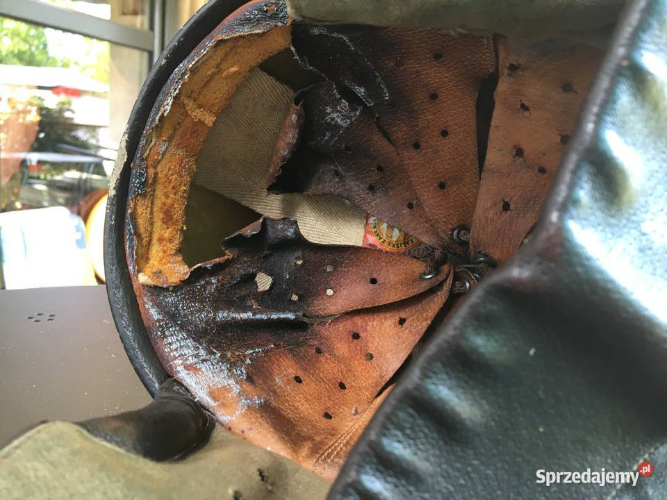 Orzeszek Kask PRL Antyki mazowieckie Zielonka