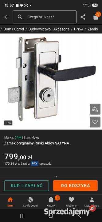Szylxy z wkładką na 5 kluczy i zamek z CCCP Szczawinek