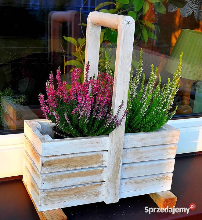 Doniczka drewniana osłonka drewniana Pozostałe świętokrzyskie Radków