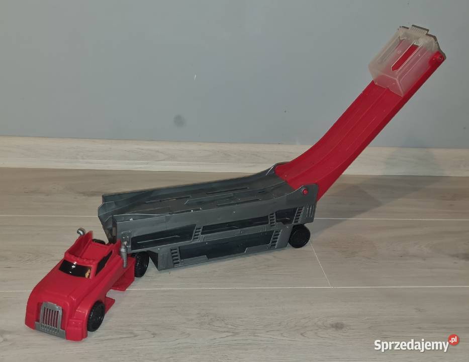 Auto laweta duża rozkładana czerwony Łódź