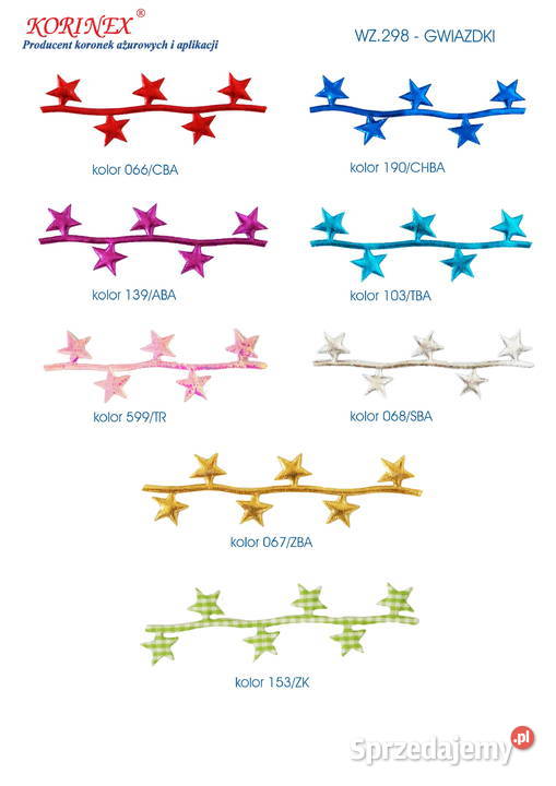 Gwiazdki na łodydze aplikacje Boże Narodzenie Rękodzieło Rękodzieło wielkopolskie Turek