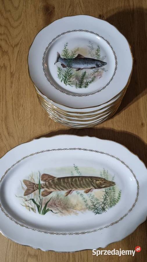 Serwis Rybny Porcelana Francuska Wola Podłężna